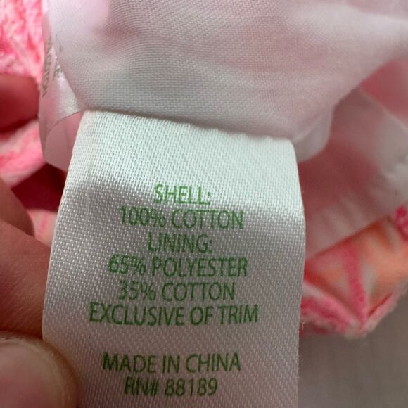 Lilly Pulitzer Classic Shift Dress Girls Size 4 Bright Pink Flamingos - Picture 3 of 6